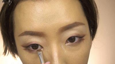 单眼皮狐狸眼妆画法日常,单眼皮大眼妆的画法步骤