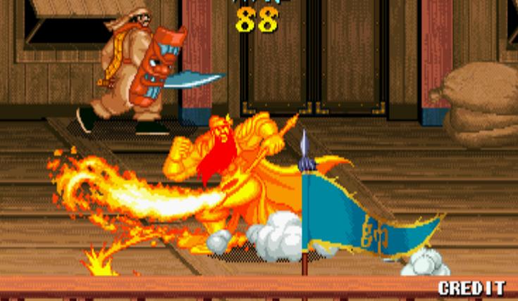 诸葛亮追风逐月怎么样才能打两招,街机游戏三国战纪诸葛亮