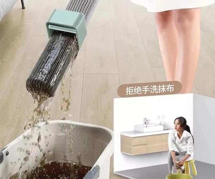 地板用什么拖把拖得比较干净,拖把轻轻拖几下地板就变干净了