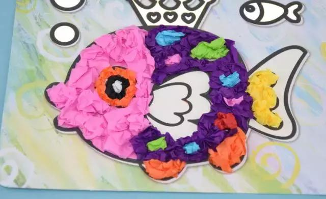 小鱼游幼儿园手工,小鱼游游游幼儿手工