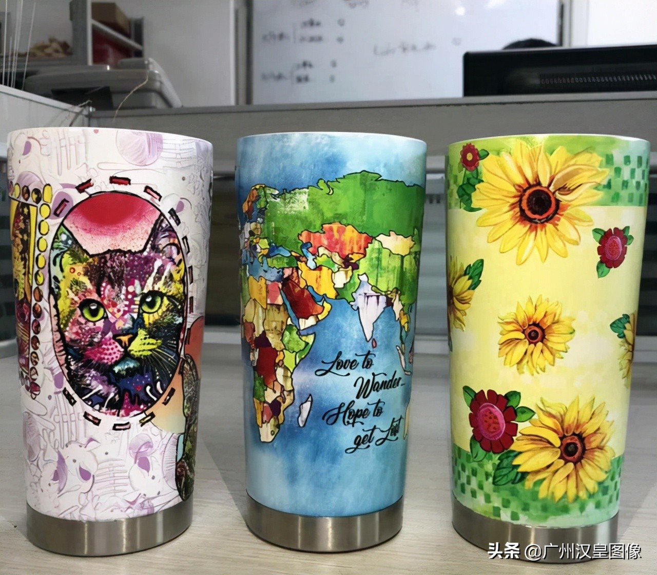 圆柱保温杯打印机,圆柱体保温杯打印机