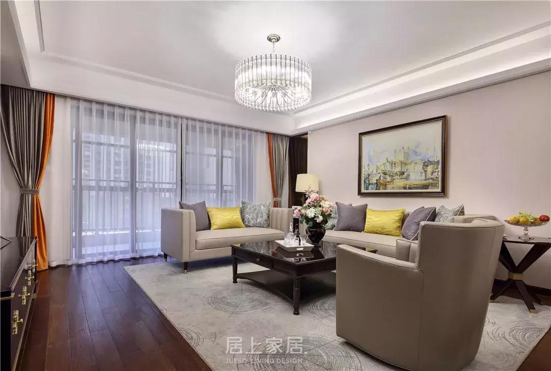 居上软装｜中房颐园188㎡现代美式实景案例赏析