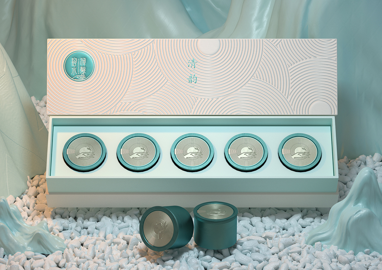 国潮中国风茶叶包装设计,茶叶包装国潮风