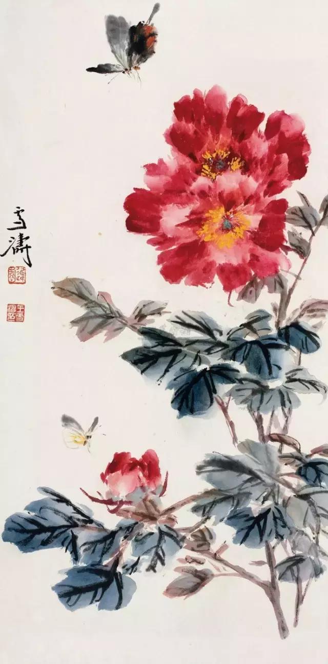 墨尔本写意牡丹的画法教程,小写意国画牡丹叶子的画法