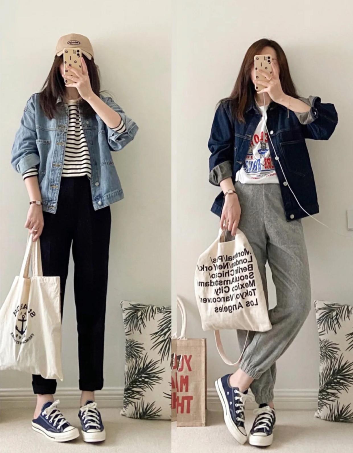 秋天的长款牛仔外套怎么搭配好看,今年最火爆款外套牛仔外套