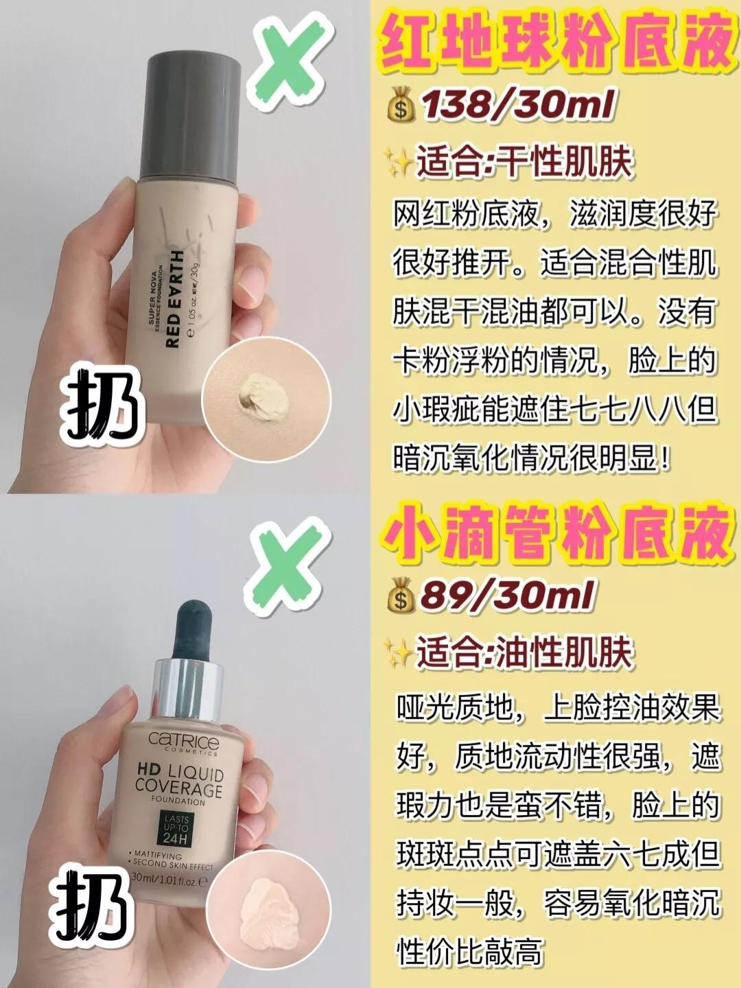 干皮粉底液推荐秋冬平价粉底液,混油瑕疵皮秋冬大牌粉底液推荐