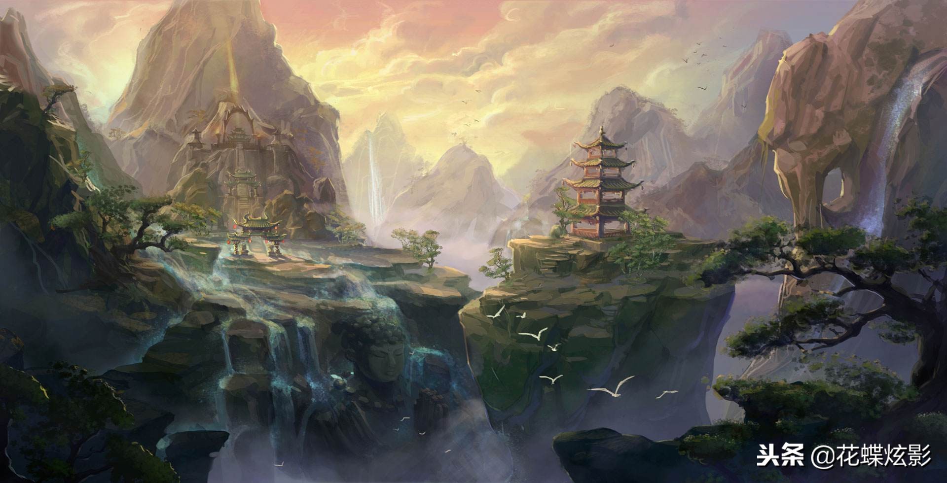 chatgpt场景原画,宏大的游戏场景原画图片