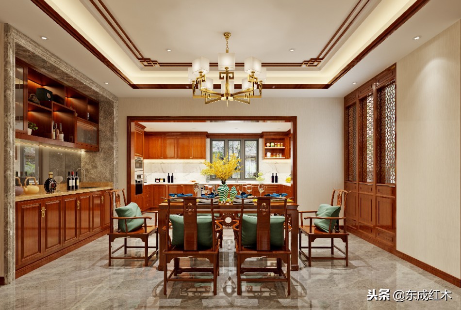 中式整装红木专业定制,十大红木品牌东成红木