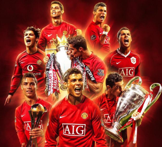 7号球衣足球明星c罗,曼联新七号c罗