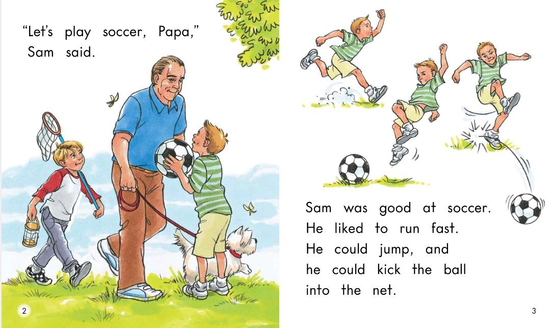 英语绘本theroundball,足球赛的英语绘本