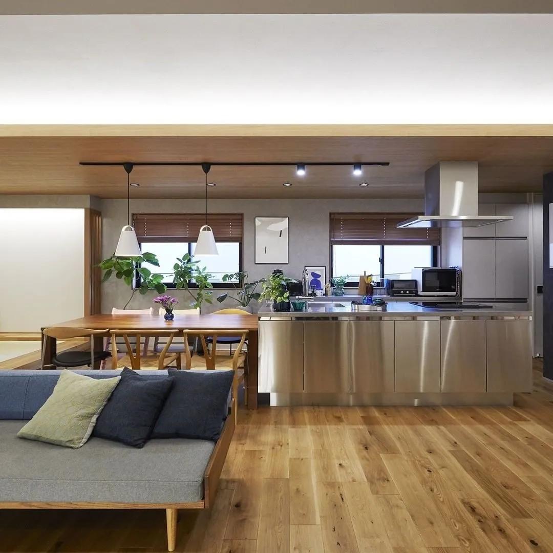 高颜值不锈钢台面橱柜,不锈钢大理石橱柜