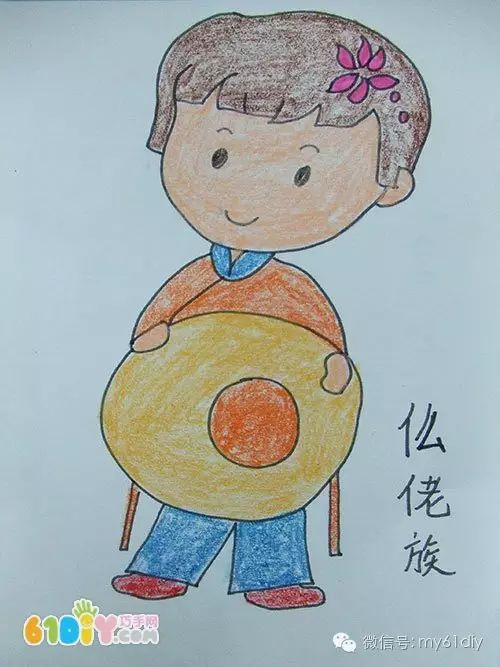 各族儿童简笔画的图片,56民族儿童简笔画大全