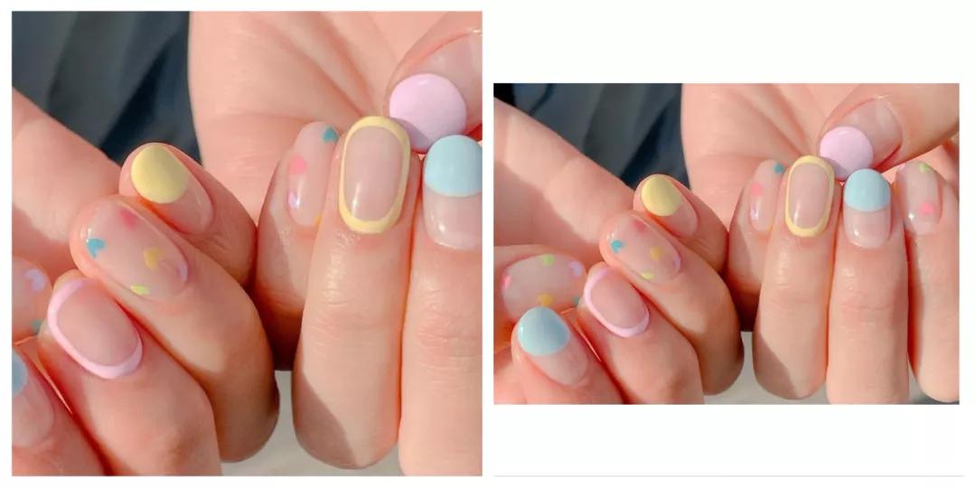 打翻了调色盘子,打翻的调色板美甲