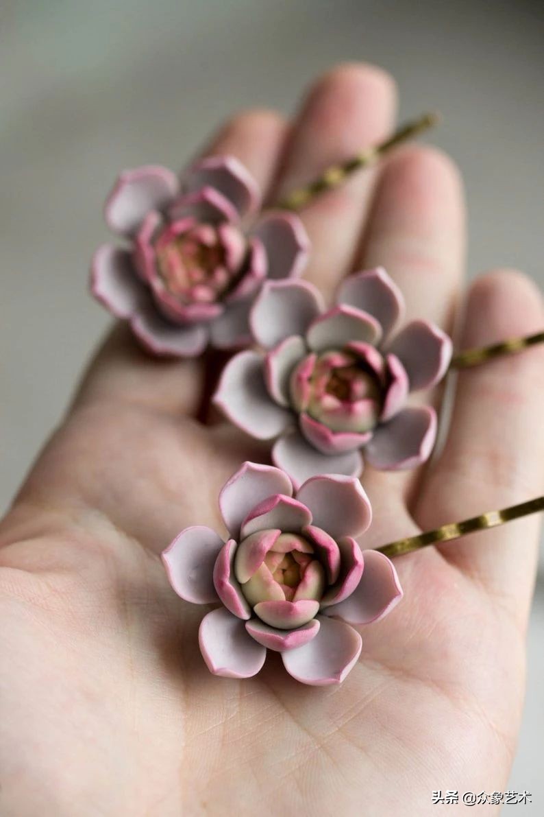 多肉软陶制作,多肉软陶制作方法