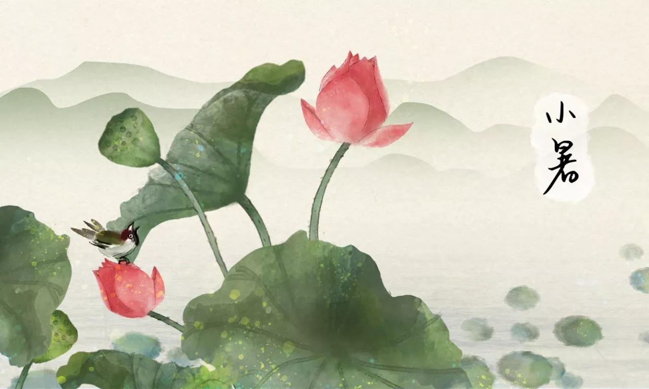 小暑节气图片祝福短句,小暑节气图片横款