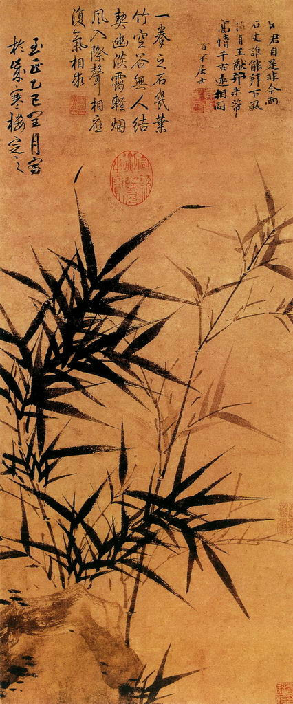 画竹的书画名家,画竹入门基础画法