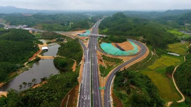 玉湛高速玉林段出入口,玉湛高速广西段通车时间