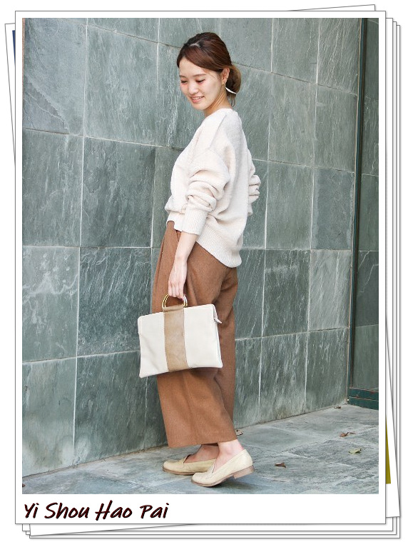 到脚踝的阔腿裤子搭配什么鞋子,米白九分阔腿裤如何搭配上衣