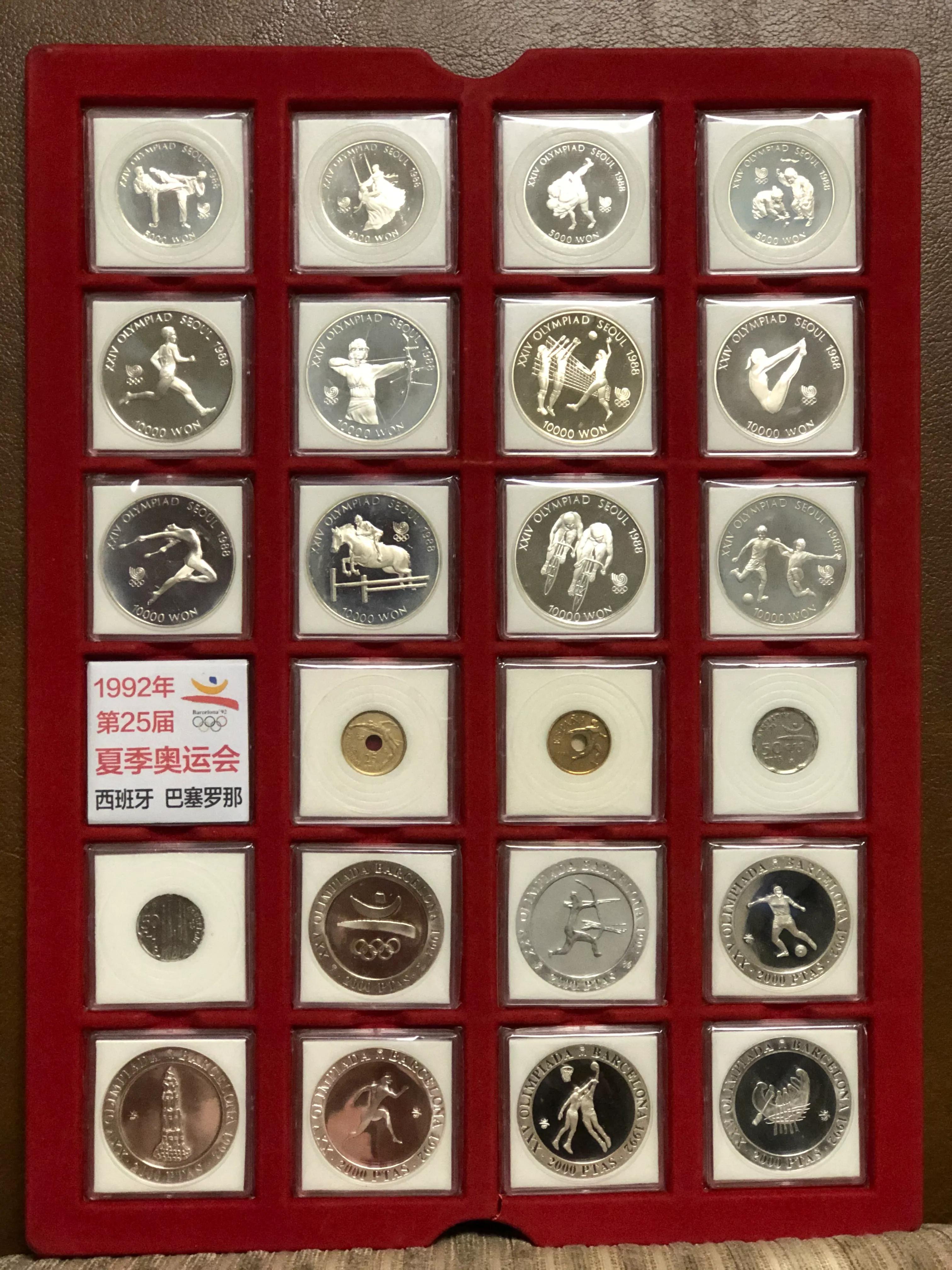 历届夏季奥运会吉祥物纪念币,冬奥会纪念币最新价格