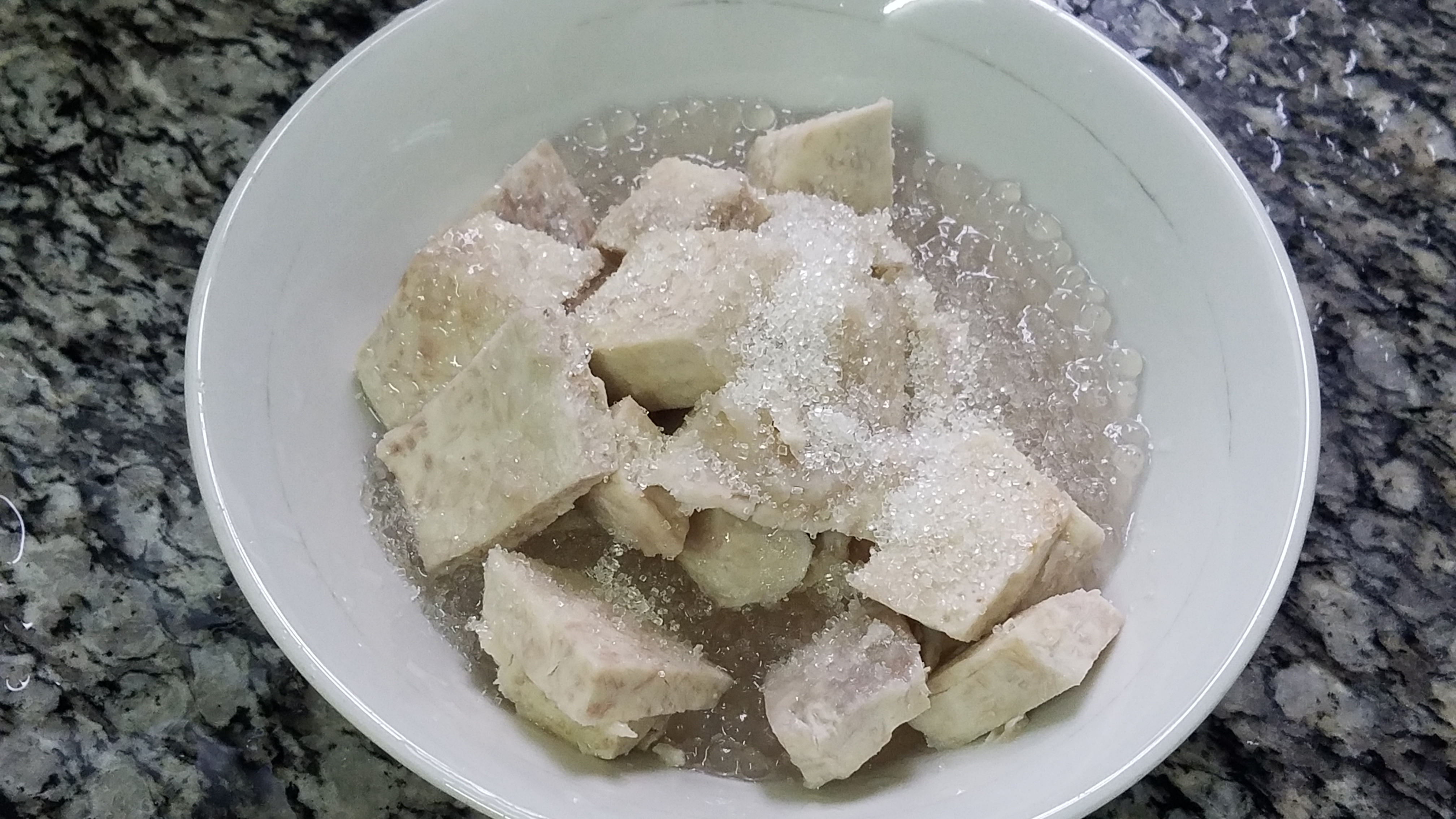 西米露香芋糖水简单做法,香芋西米露糖水的制作方法