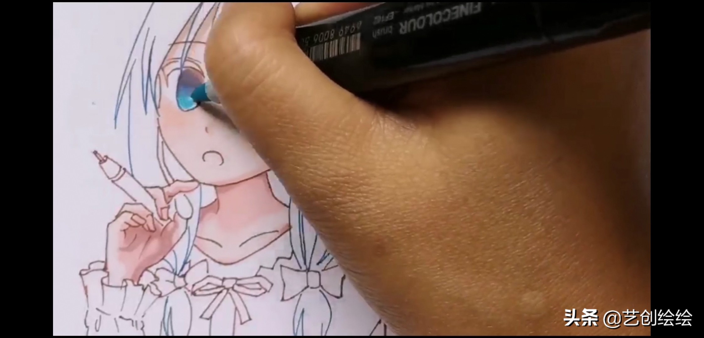 马克笔怎么画纱质的衣服,和泉纱雾马克笔配色