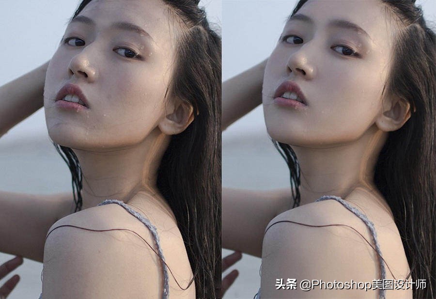 ps如何修图让痘坑皮肤更有质感,日出日落照片ps修图方法