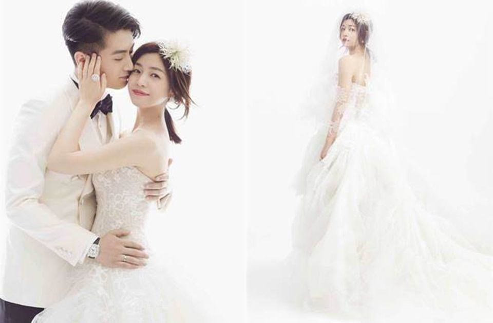 陈妍希唐嫣婚纱照,贾静雯婚纱礼服