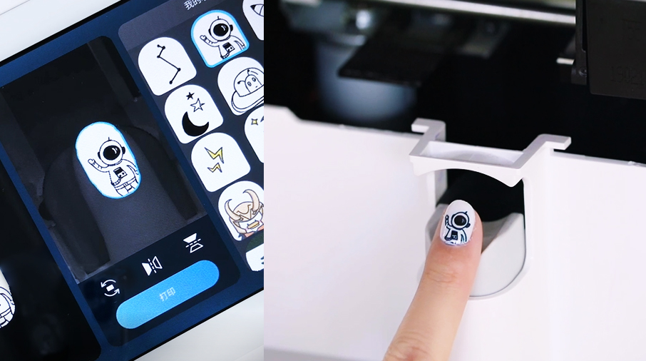 自动美甲机做美甲价格,智能美甲机美甲全过程