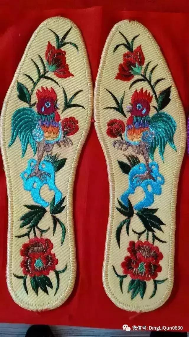 鞋垫上的刺绣艺术欣赏,鞋垫刺绣怎么刺绣熊猫嘴巴