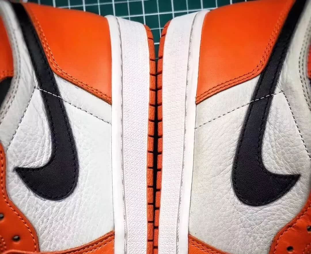 airjordan1白橙扣碎,airjordan1低帮白鞋黑勾