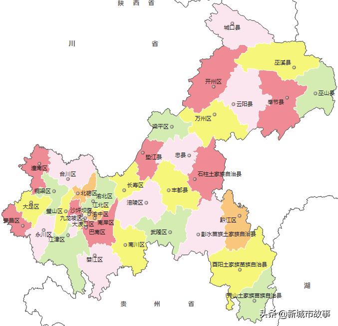 中国行政区划市图片,重庆市开州区行政区划