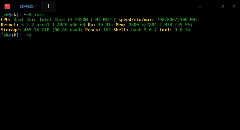 使用inxi来获得Linux系统详细信息