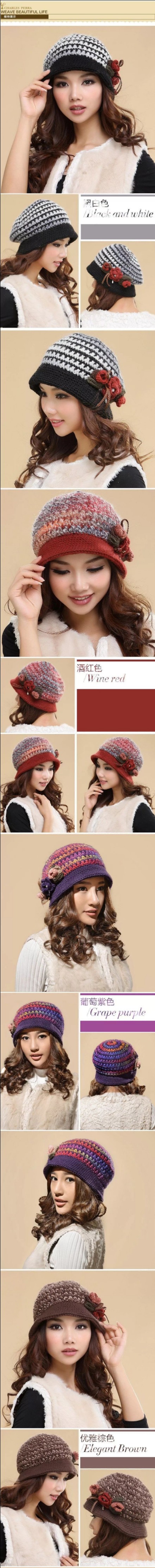 夏凉帽100款的钩织法钩花休闲款,钩针春款镂空花帽子教程下集