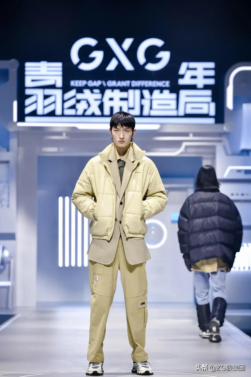 羽绒服gxg中长,羽绒服时尚潮流高级感