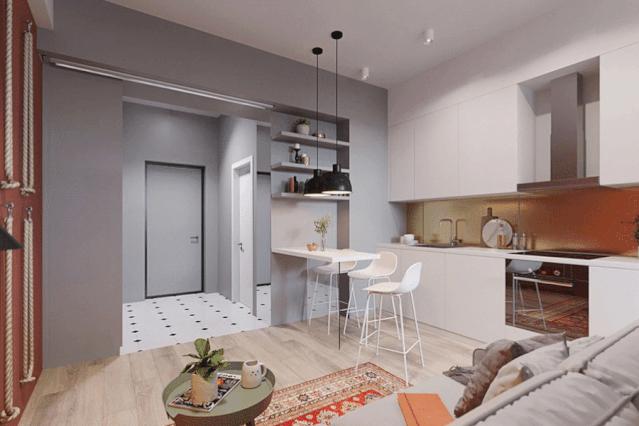 90平4房小户型设计轻奢,看完这10套小户型设计