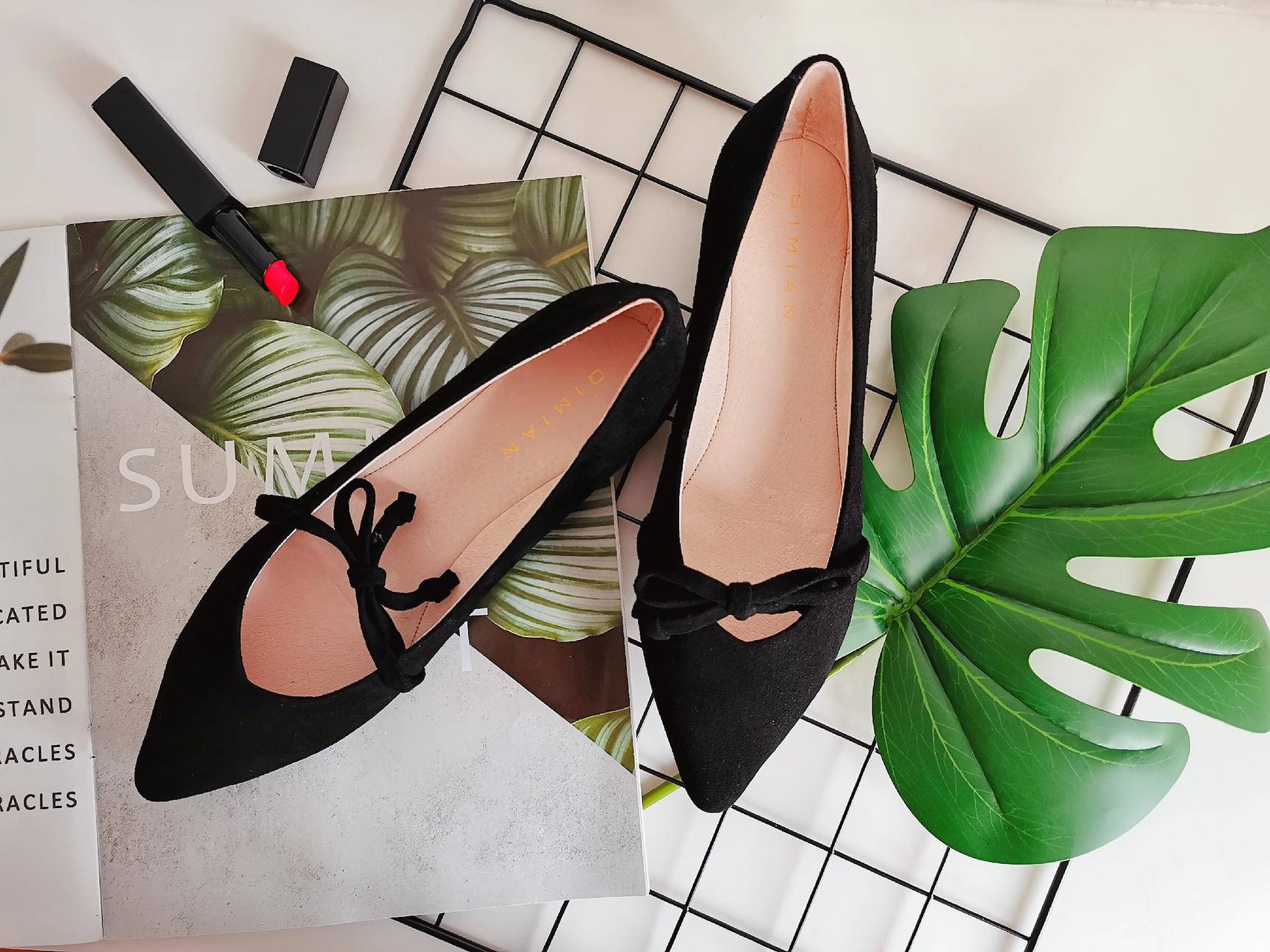 软底蝴蝶结单鞋高级感百搭鞋子,浅口百搭豆豆鞋蝴蝶结