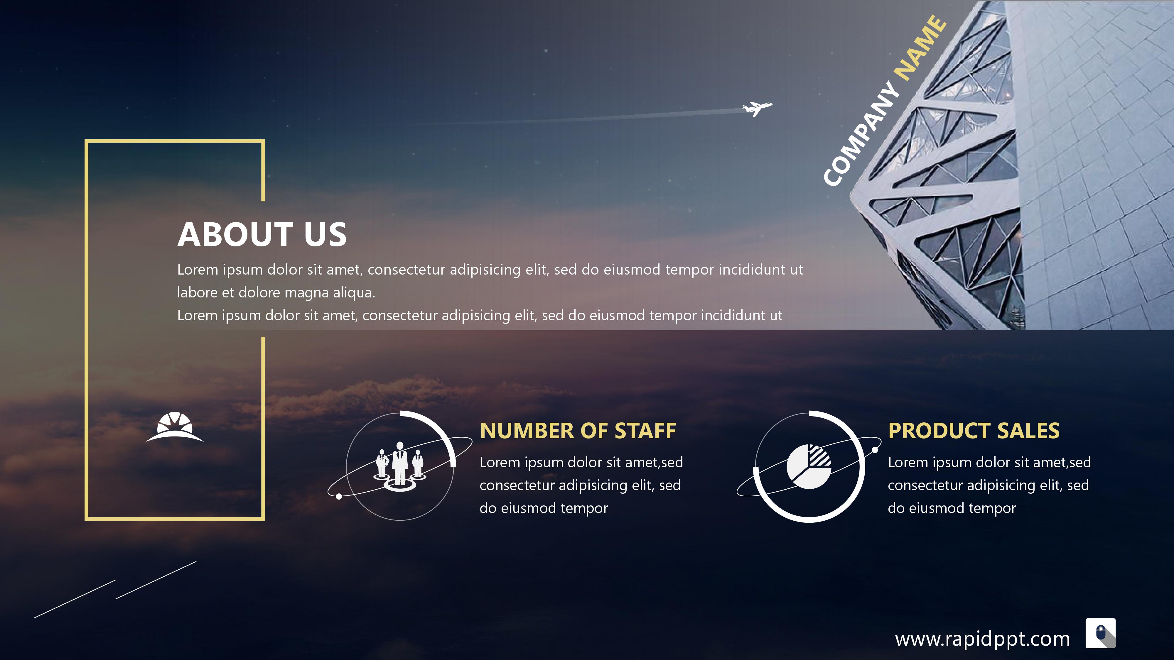 高端大气商业ppt模板图片,灰色商务风格企业宣传介绍ppt模板