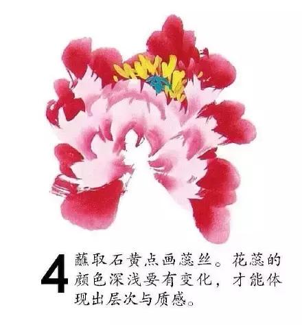 墨尔本写意牡丹的画法教程,小写意国画牡丹叶子的画法