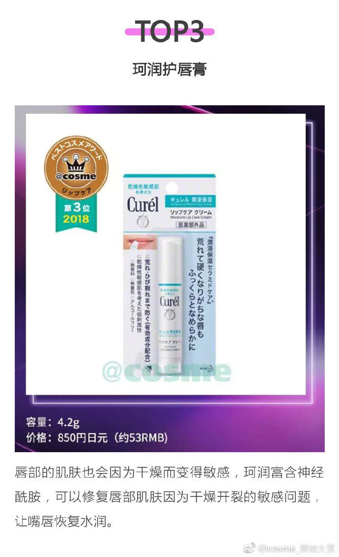2018cosme大赏完整名单,cosme大赏2019完整