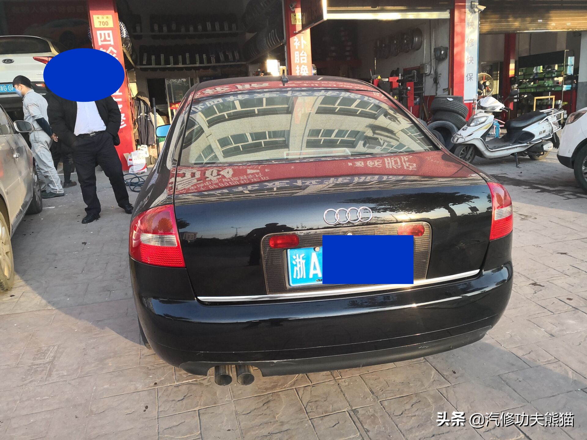 奥迪a6老款升级新款全过程,面目全非的23w公里的奥迪a6