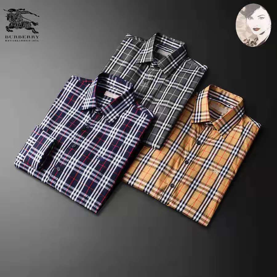 巴宝莉格子衬衫专柜最新款,巴宝莉经典格子衬衫图片