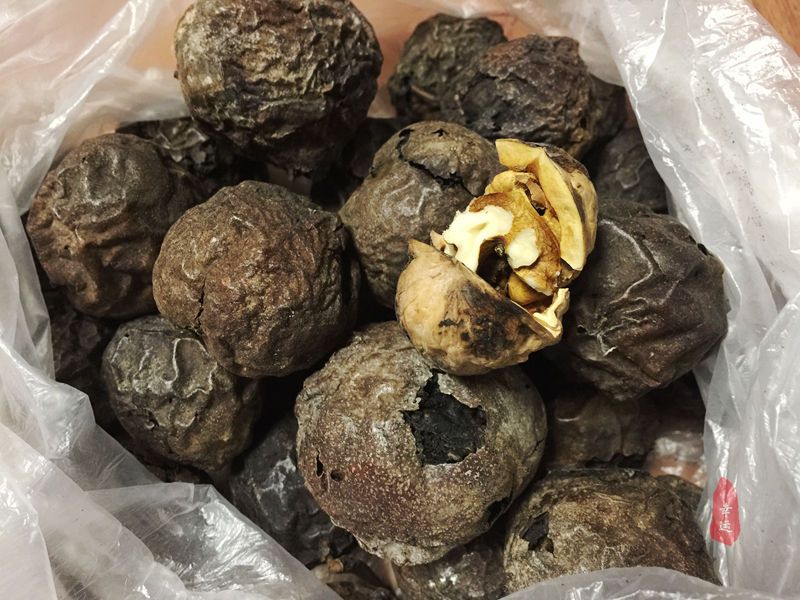 东北野生山核桃馅糖三角,红糖花生芝麻核桃做糖饼