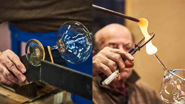 把玻璃烧成艺术品,将玻璃经过高温融化再做成工艺品