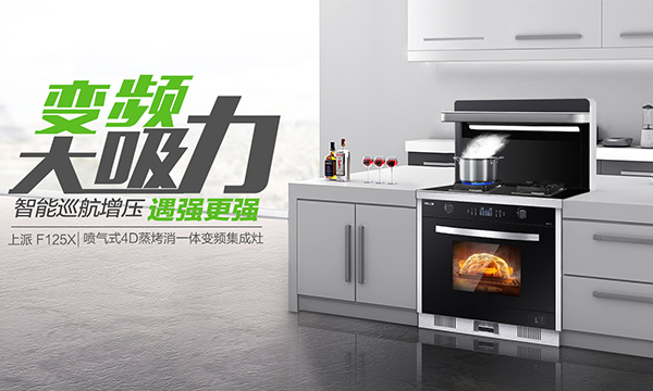 集成灶十大品牌电动,变频旗舰款集成灶