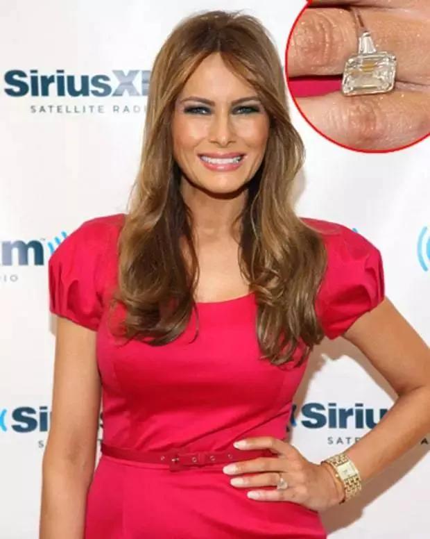 特朗普为三任美女老婆买大钻戒,可比竞选总统“认真”多了