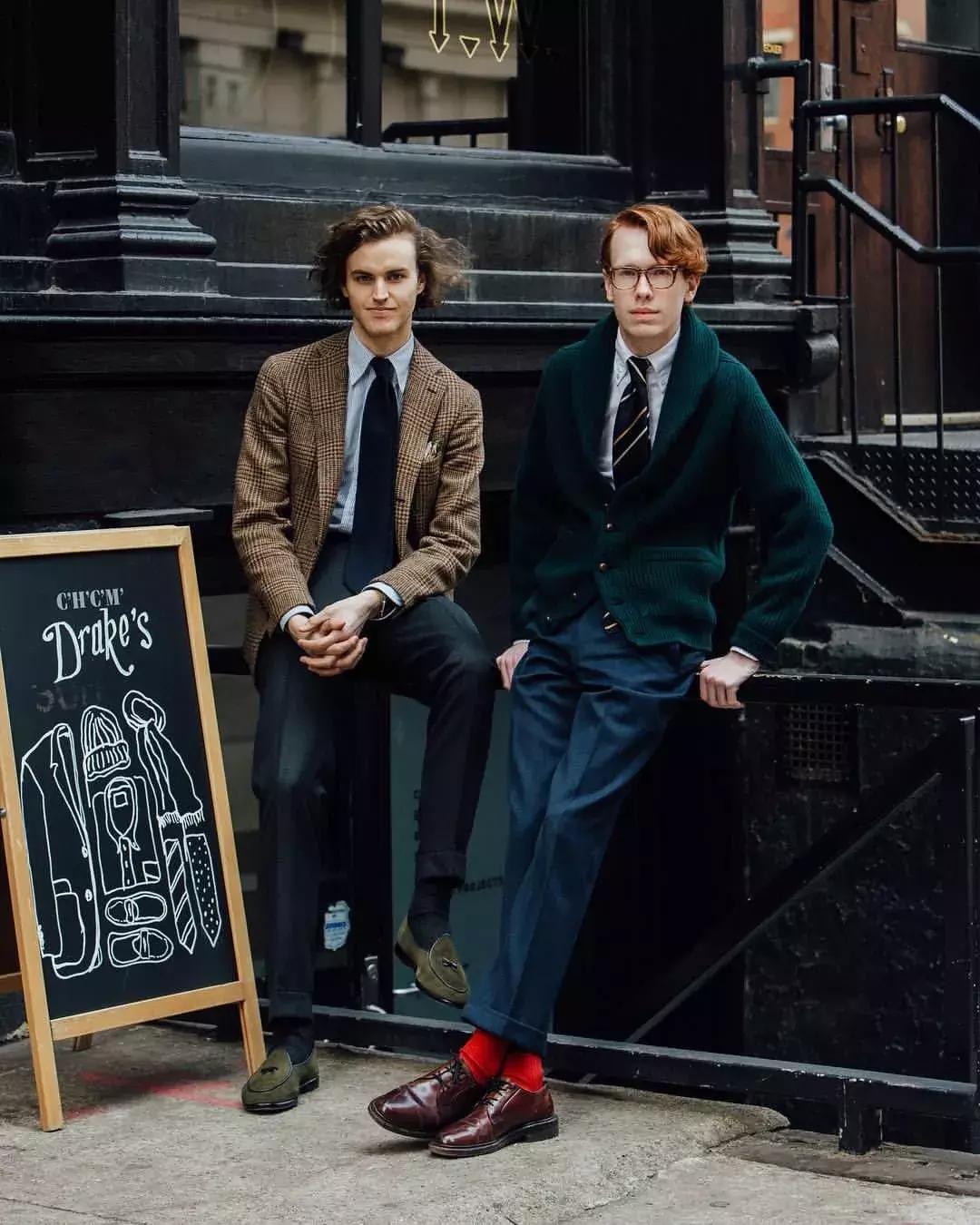 男士英伦雅痞风领带搭配,领带的时尚穿搭男