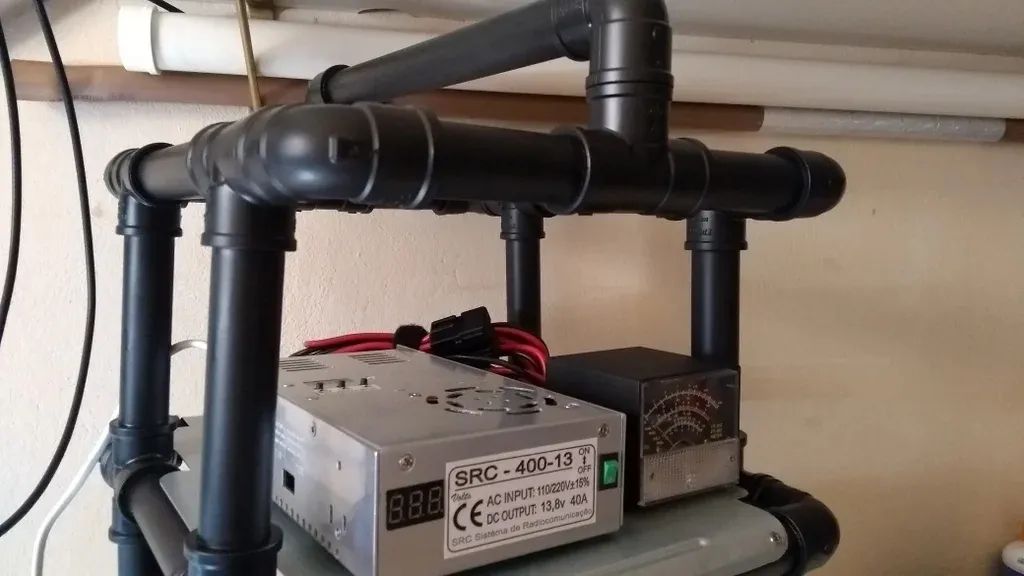 用pvc管做广告支架,不用花钱就能做一个监控支架