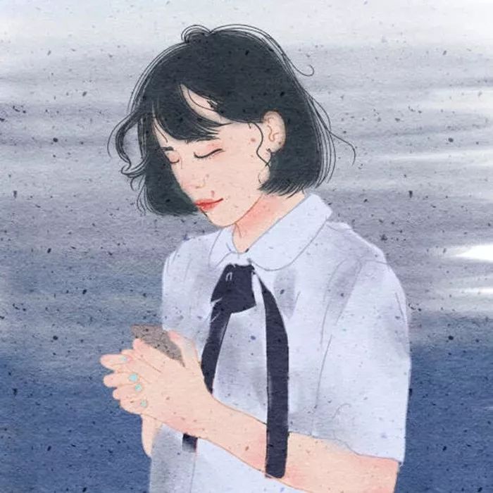 森系简约黑白手绘头像,个性原宿风手绘头像