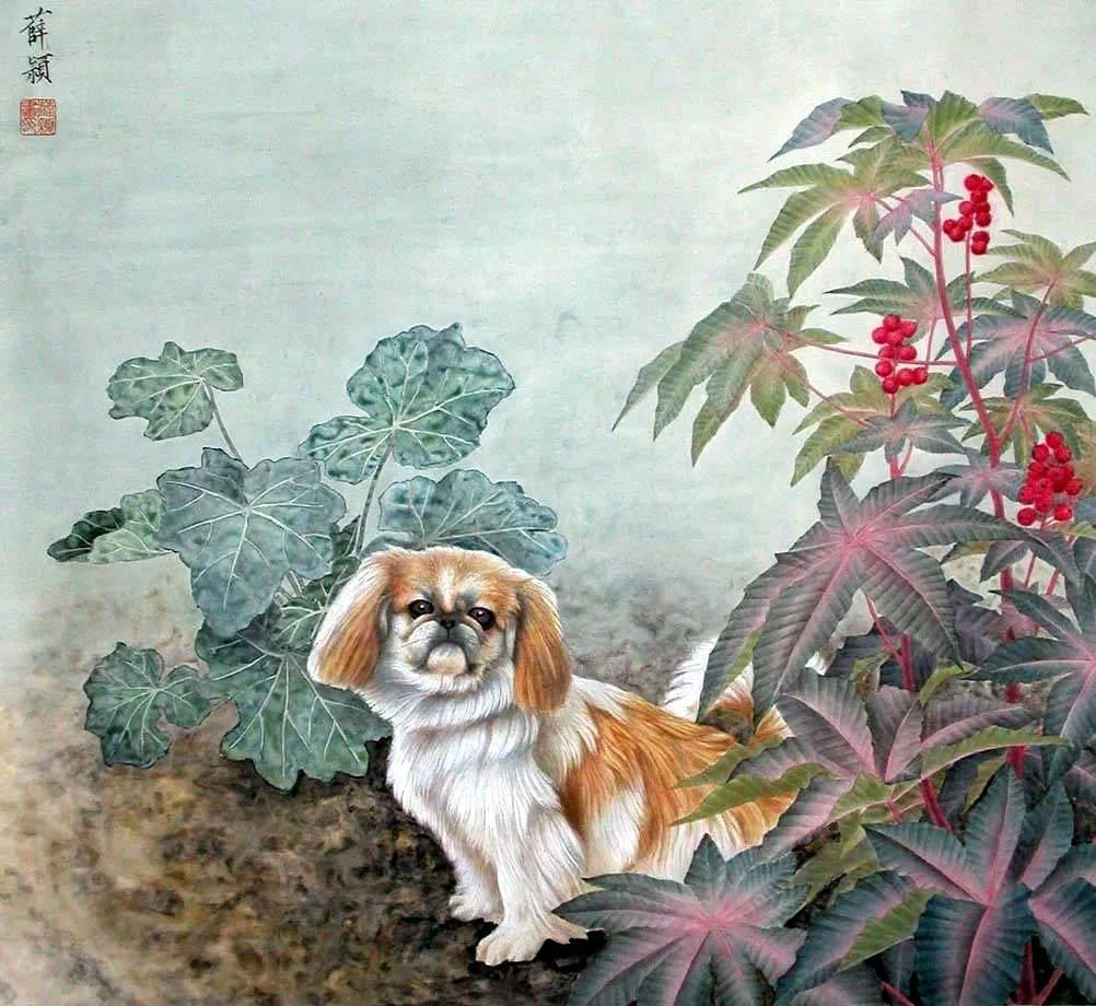 现代工笔重彩人物画,当代工笔重彩人物画