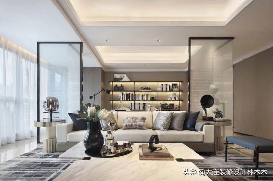 大连融创海逸长洲88平装修多钱,装修183平设计案例融创海逸长洲